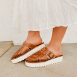 Bedstu Linette Platform Sandal - Tan Rustic