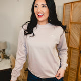 Simply Southern Farmer Long Sleeve Tee - Driftwood