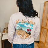 Simply Southern Farmer Long Sleeve Tee - Driftwood