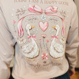 Simply Southern Happy Goose Long Sleeve Tee - Driftwood