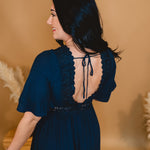 Love You So Crochet Lace Maxi Dress - Navy - Lace and Grace Boutique