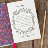 Natural Life Embroidered 5 Year Daily Journal - Gift