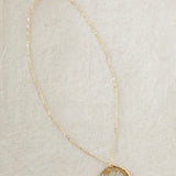 Natural Life Pressed Flower Necklace - White Daisy