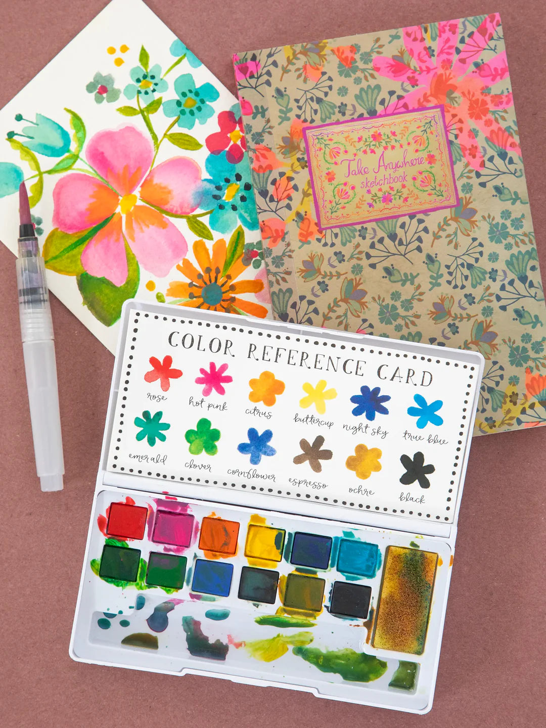 Natural Life Travel Watercolor & Sketchbook Set - Lace and Grace Boutique