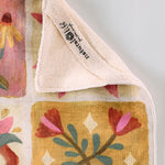 Natural Life Cotton Dish Towel - Folk Quilt Patchwork Cream - Lace and Grace Boutique