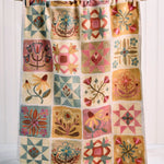 Natural Life Cotton Dish Towel - Folk Quilt Patchwork Cream - Lace and Grace Boutique