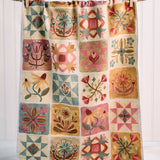 Natural Life Cotton Dish Towel - Folk Quilt Patchwork Cream - Lace and Grace Boutique