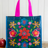 Natural Life Insulated Lunch Bag - Navy Folk Floral