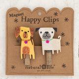 Natural Life Magnet Bag Clips, Set of 2 - Dog