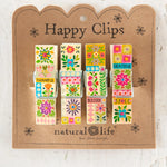Natural Life Happy Clips, Set Of 4 - Thankful - Lace and Grace Boutique