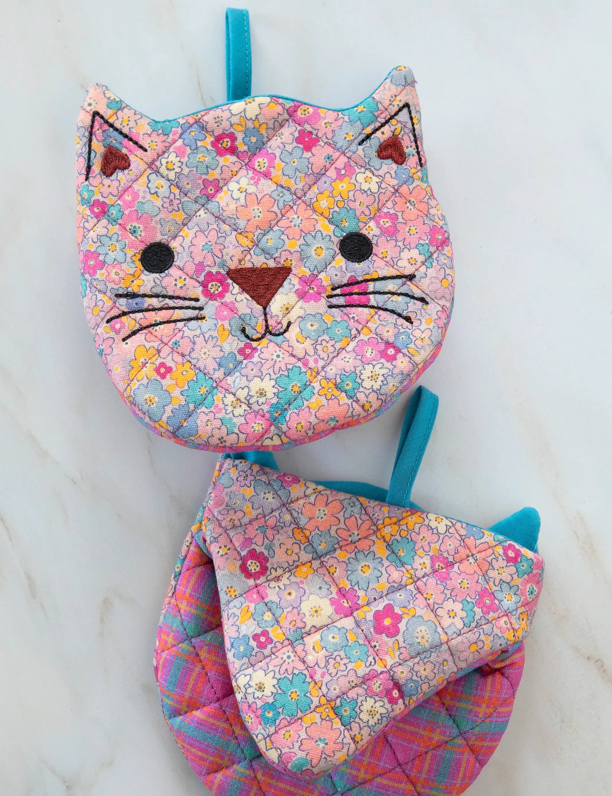 Natural Life Mini Oven Mitts, Set of 2 - Cat - Lace and Grace Boutique