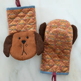 Natural Life Quilted Midi Oven Mitt - Dog - Lace and Grace Boutique