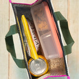Natural Life Insulated Lunch Bag - Cream Folk Flower