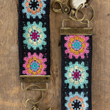 Natural Life Crochet Key Fob - Black - Lace and Grace Boutique