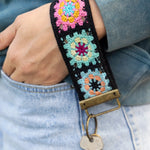 Natural Life Crochet Key Fob - Black - Lace and Grace Boutique