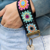 Natural Life Crochet Key Fob - Black - Lace and Grace Boutique