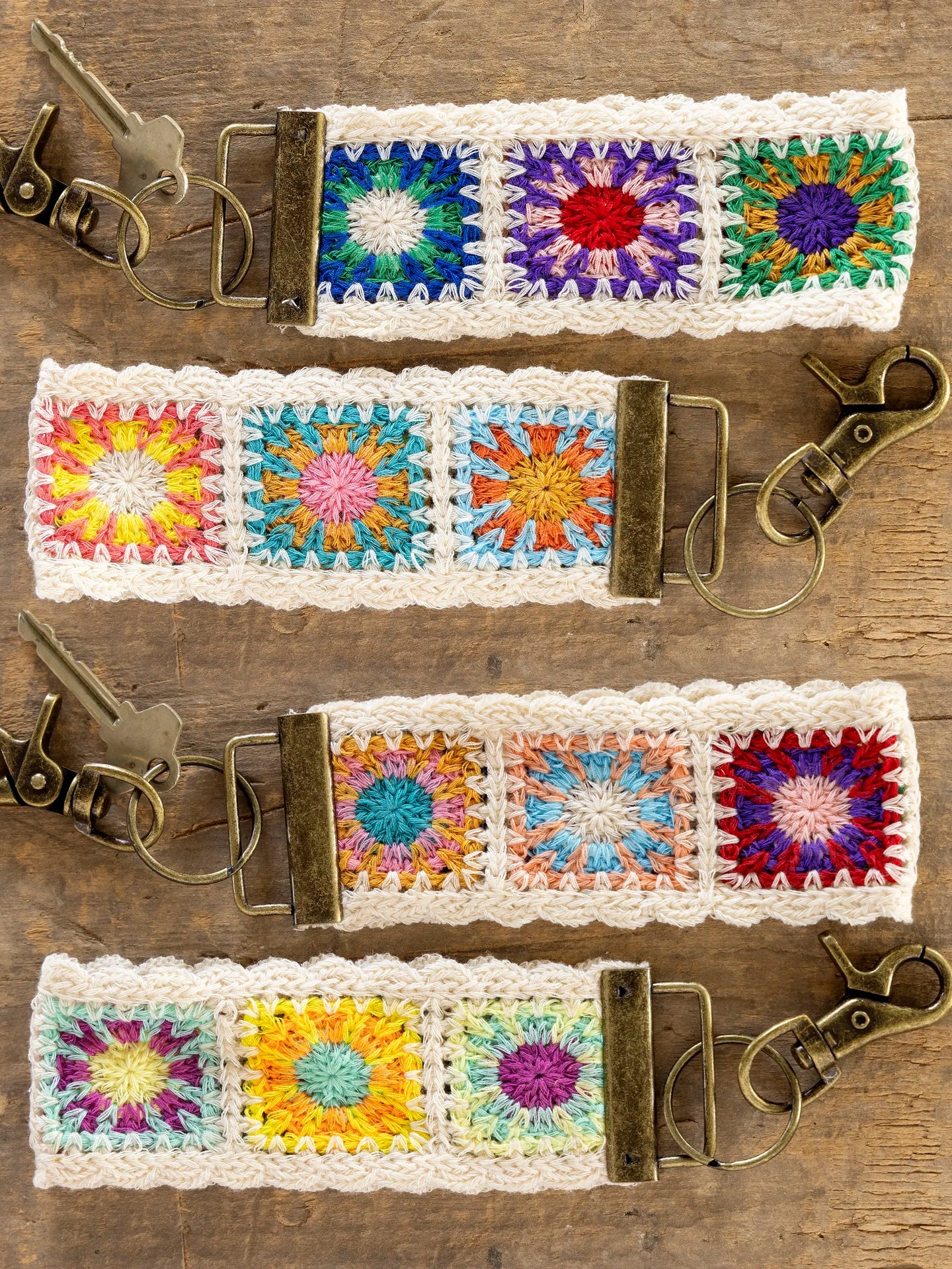 Natural Life Crochet Key Fob - Cream - Lace and Grace Boutique
