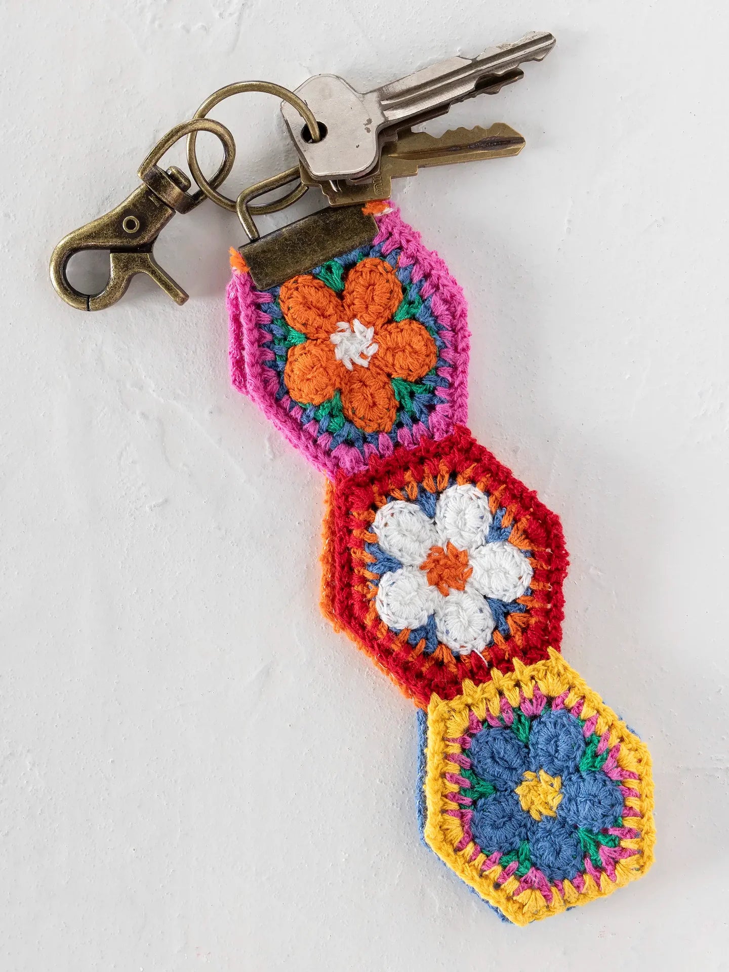 Natural Life Crochet Key Fob - Orange - Lace and Grace Boutique