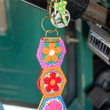 Natural Life Crochet Key Fob - Orange - Lace and Grace Boutique