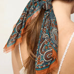 Natural Life Printed Cotton Bandana - Classic Charcoal - Lace and Grace Boutique