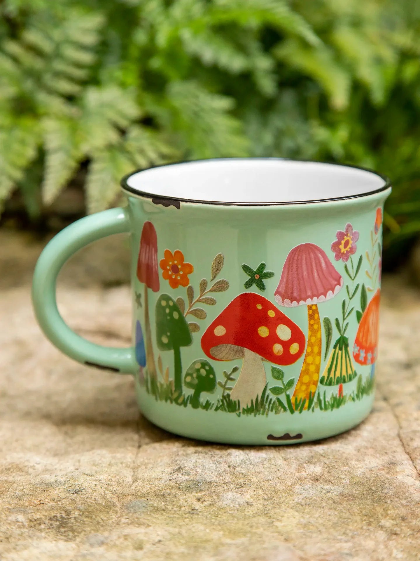 Natural Life Camp Coffee Mug - Mushroom - Lace and Grace Boutique