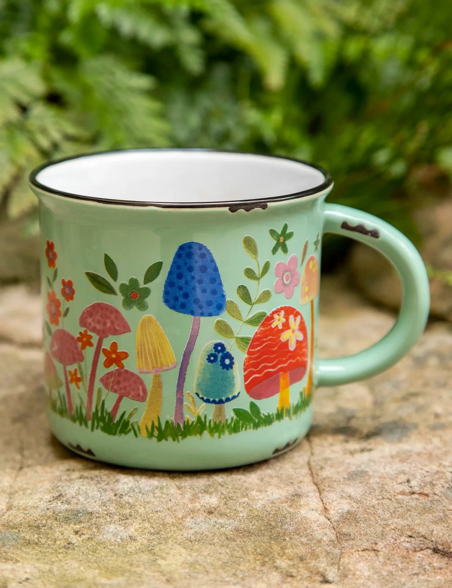 Natural Life Camp Coffee Mug - Mushroom - Lace and Grace Boutique