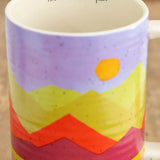 Natural Life The Place Latte Mug - Mountain Range