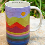 Natural Life The Place Latte Mug - Mountain Range