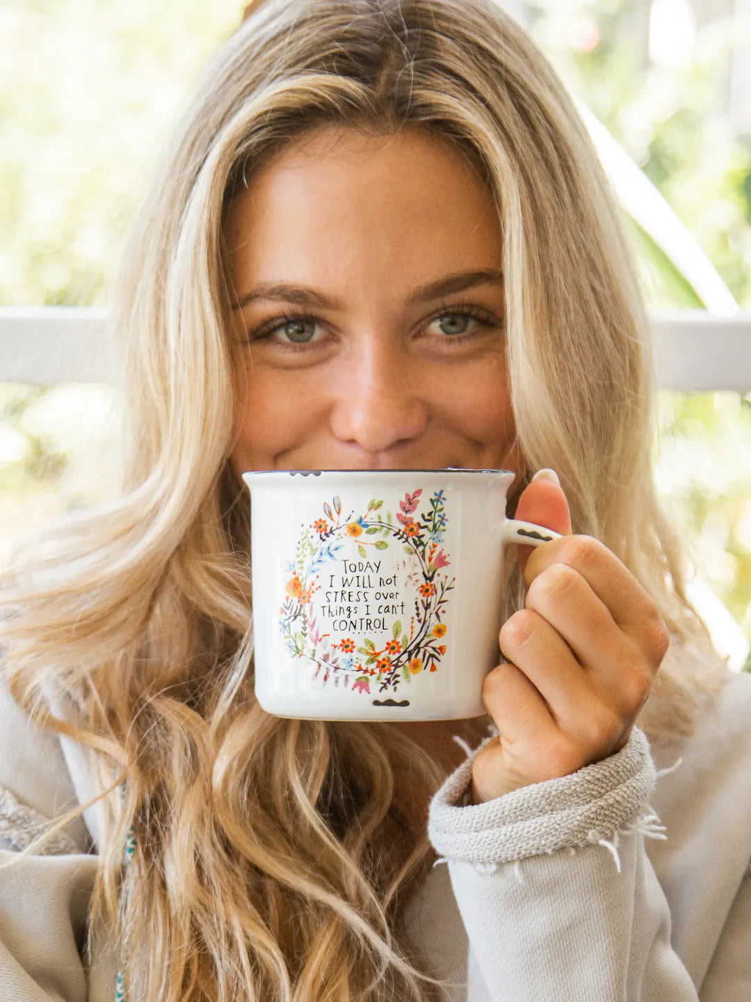 Natural Life Camp Coffee Mug - Today I Will Not - Lace and Grace Boutique