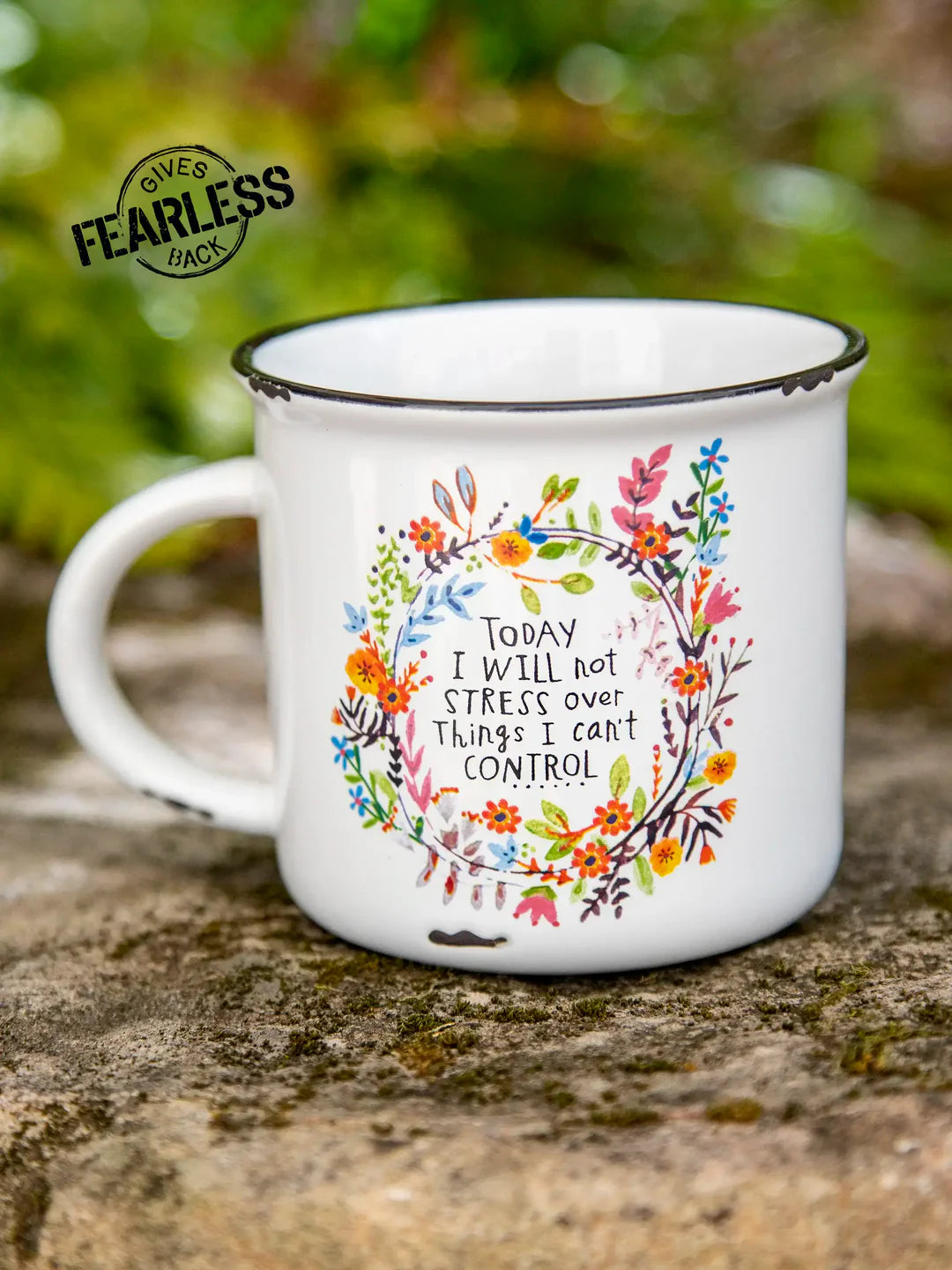 Natural Life Camp Coffee Mug - Today I Will Not - Lace and Grace Boutique