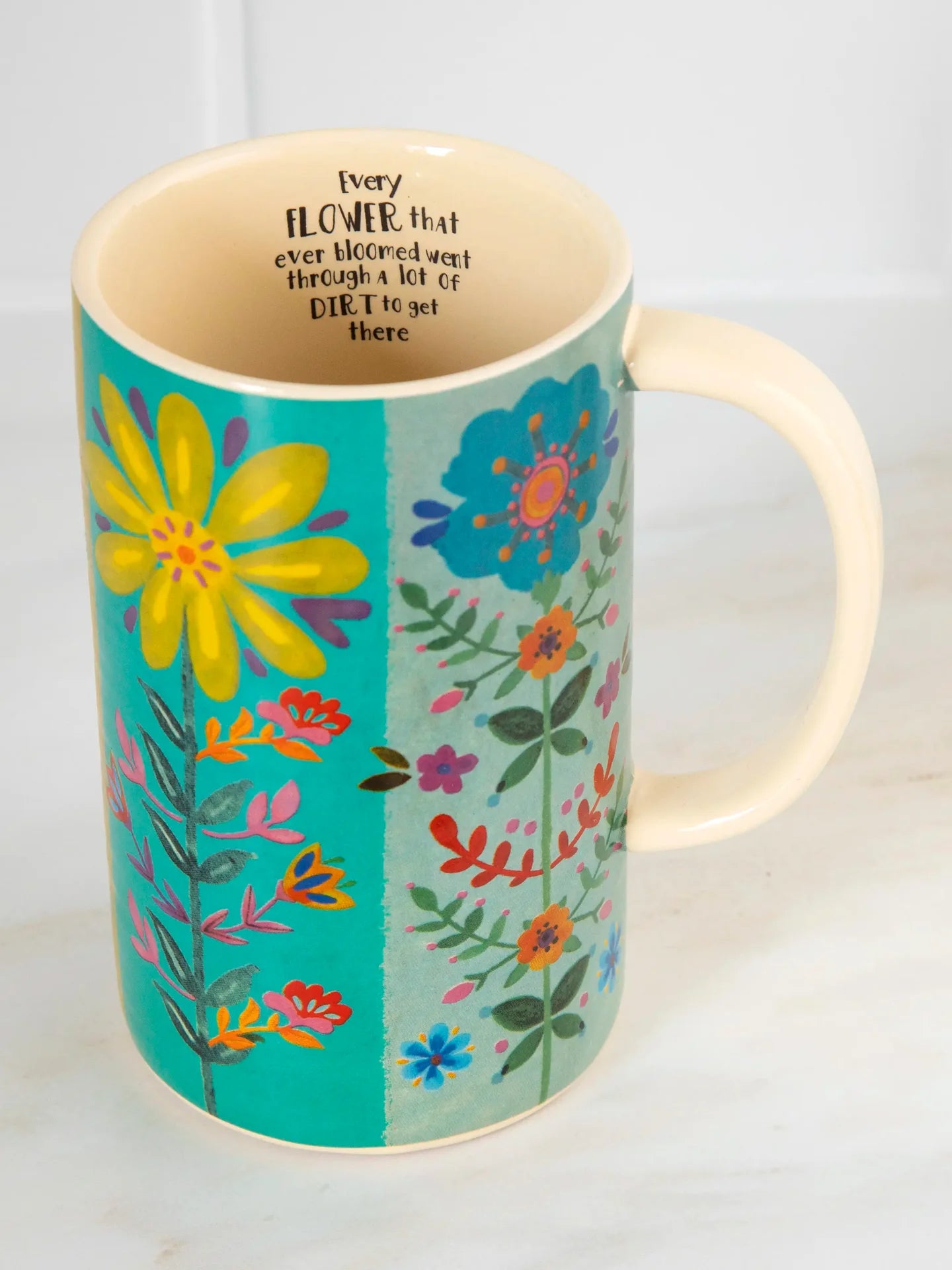 Natural Life Latte Mug - Every Flower - Lace and Grace Boutique