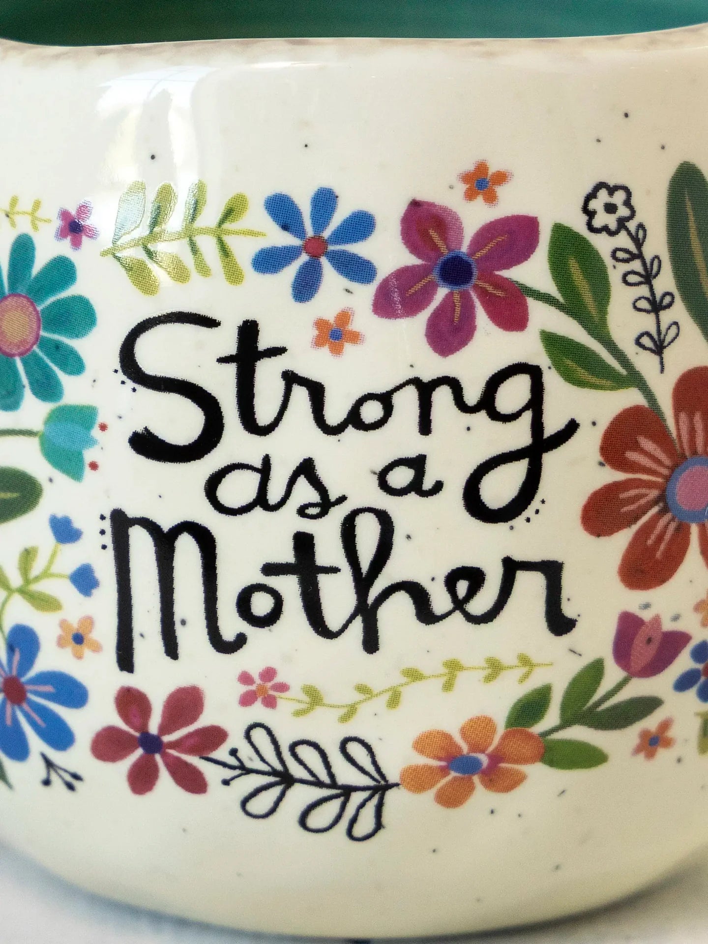 Natural Life Artisan Coffee Mug - Strong As A Mother - Lace and Grace Boutique