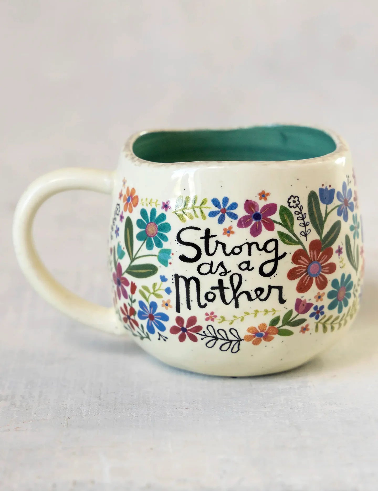 Natural Life Artisan Coffee Mug - Strong As A Mother - Lace and Grace Boutique