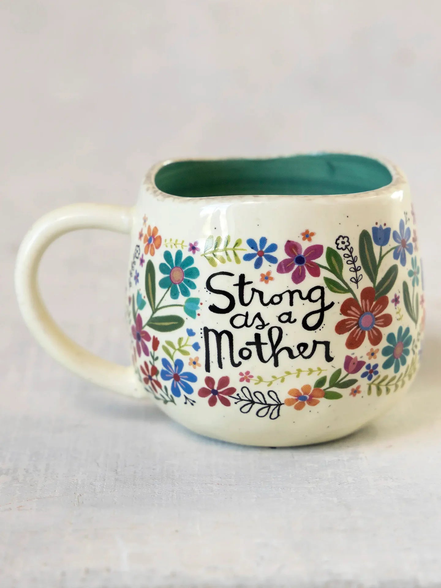 Natural Life Artisan Coffee Mug - Strong As A Mother - Lace and Grace Boutique
