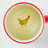Natural Life Bungalow Mug - Free Range Chickens