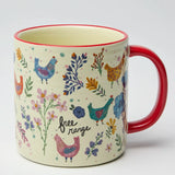 Natural Life Bungalow Mug - Free Range Chickens