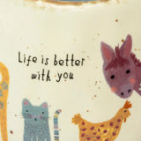 Natural Life Artisan Coffee Mug - Life Is Better With You - Lace and Grace Boutique