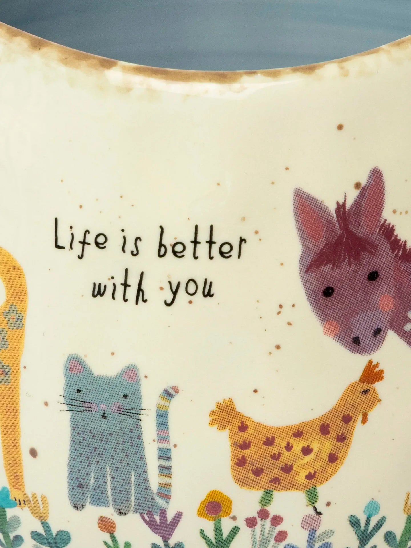 Natural Life Artisan Coffee Mug - Life Is Better With You - Lace and Grace Boutique
