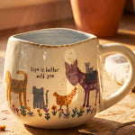 Natural Life Artisan Coffee Mug - Life Is Better With You - Lace and Grace Boutique