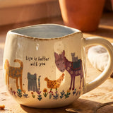 Natural Life Artisan Coffee Mug - Life Is Better With You - Lace and Grace Boutique