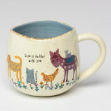 Natural Life Artisan Coffee Mug - Life Is Better With You - Lace and Grace Boutique