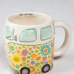 Natural Life Folk Art Coffee Mug - Daisy The Van - Lace and Grace Boutique