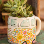 Natural Life Folk Art Coffee Mug - Daisy The Van - Lace and Grace Boutique