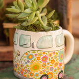 Natural Life Folk Art Coffee Mug - Daisy The Van - Lace and Grace Boutique