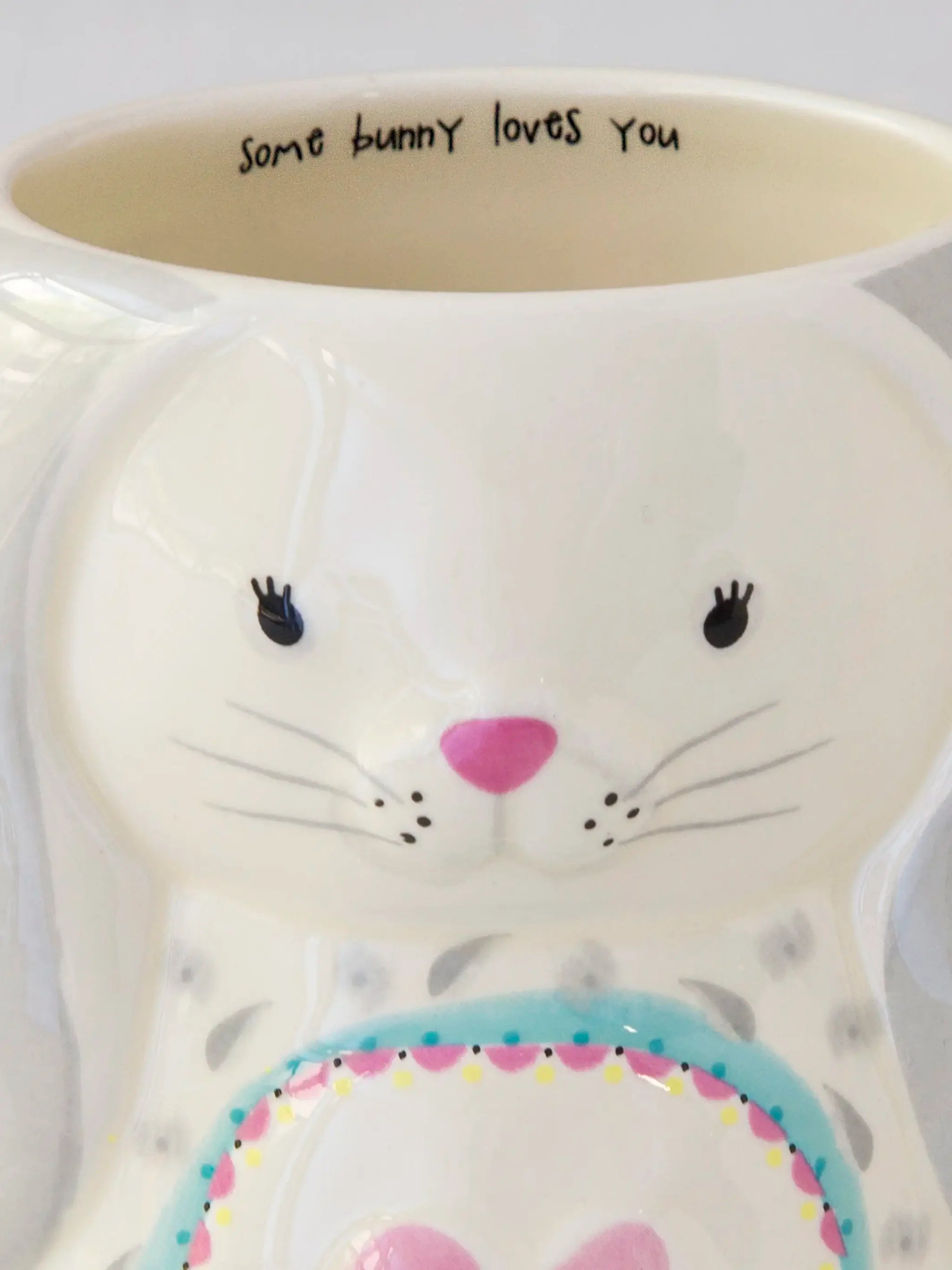 Natural Life Folk Art Coffee Mug - Bonnie The Bunny - Lace and Grace Boutique