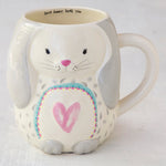 Natural Life Folk Art Coffee Mug - Bonnie The Bunny - Lace and Grace Boutique