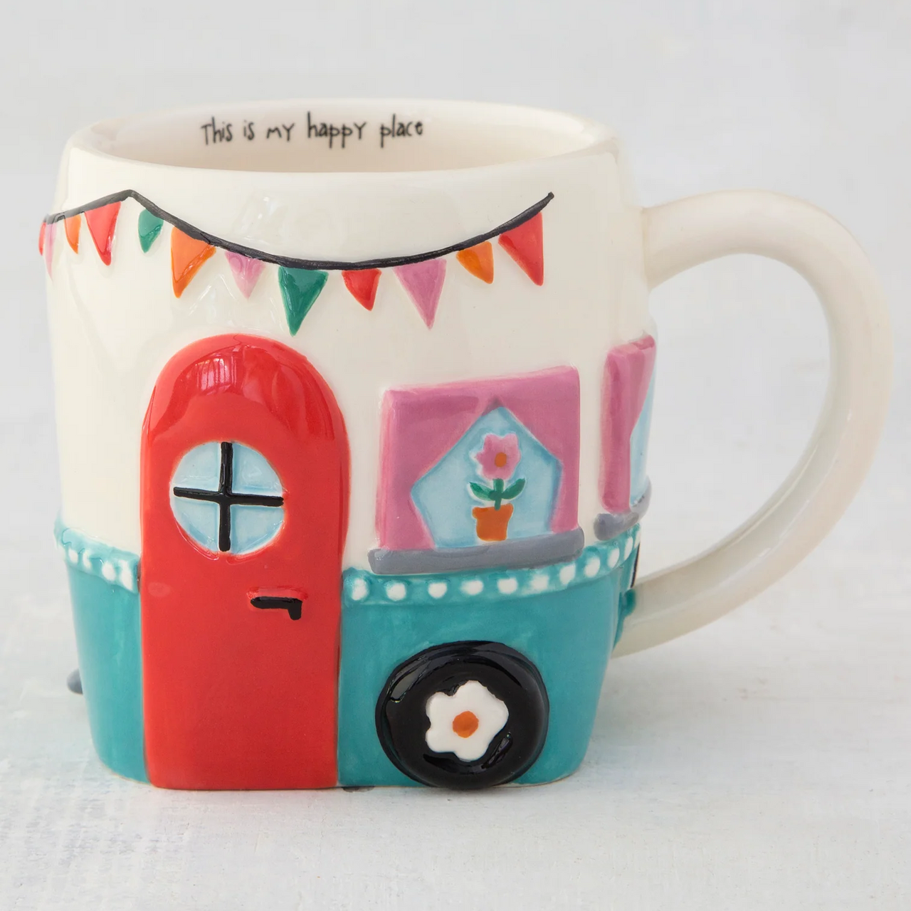 Natural Life Folk Art Mug - Hazel The Camper - Lace and Grace Boutique