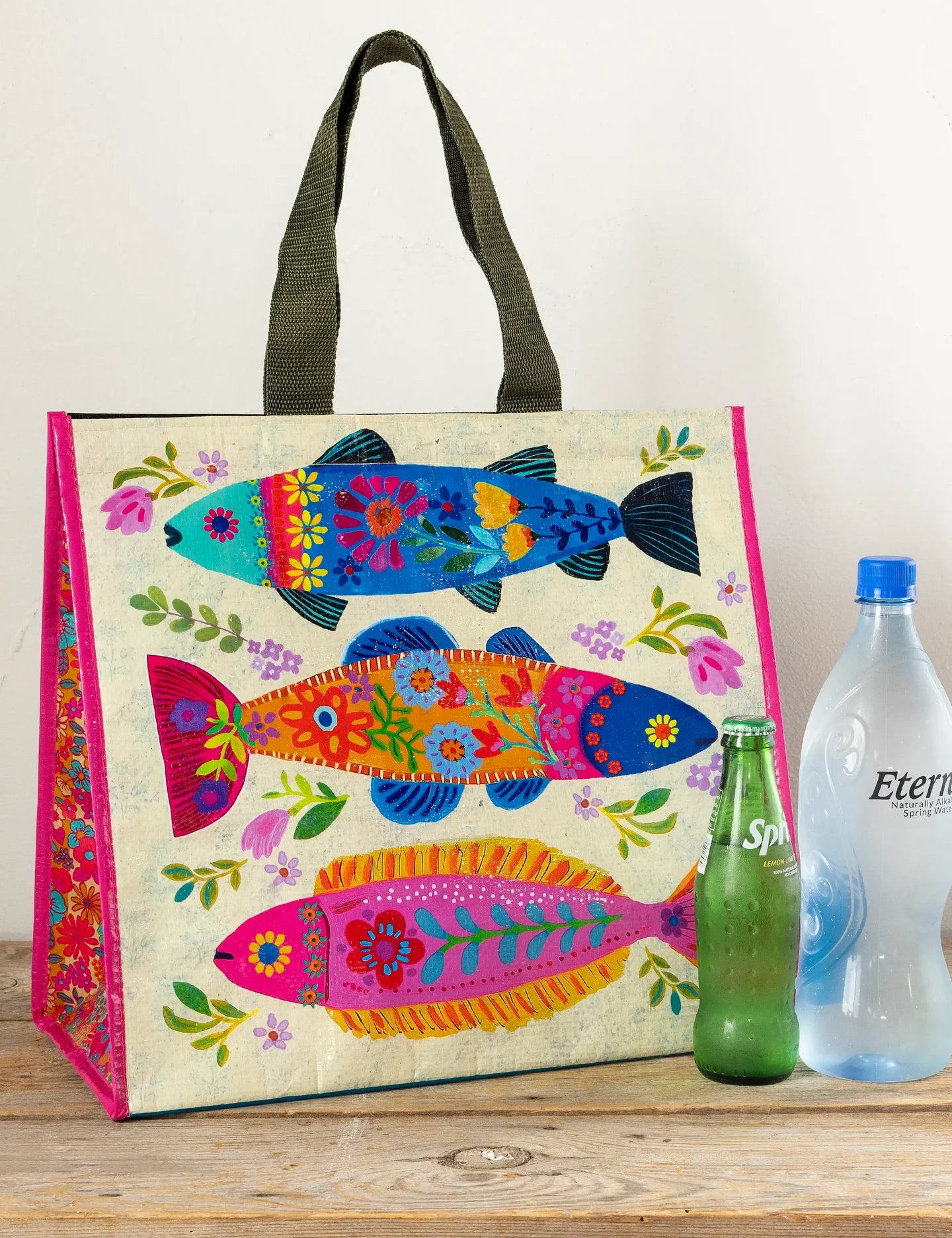 Natural Life Insulated Cooler Tote - Fish - Lace and Grace Boutique