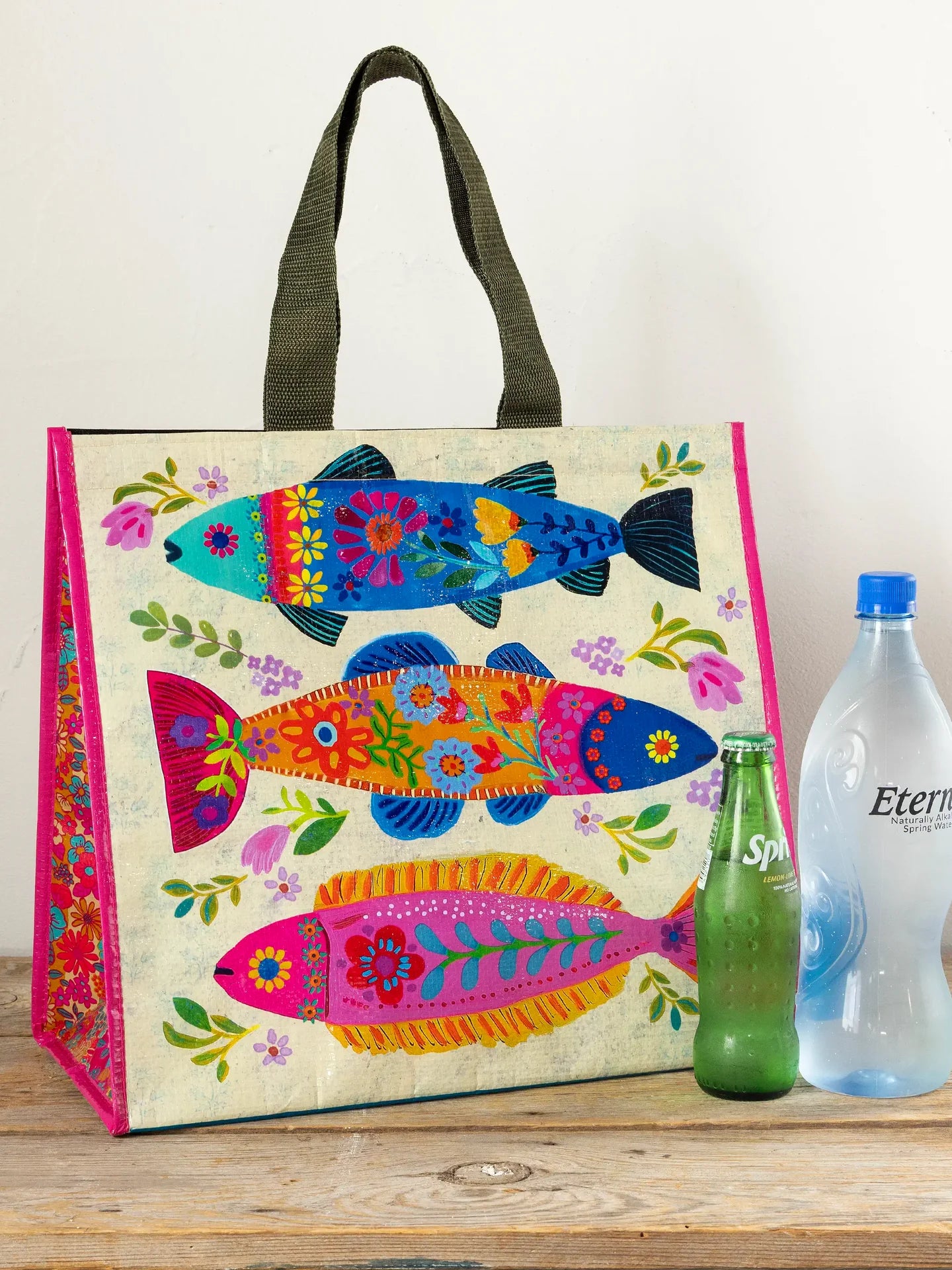 Natural Life Insulated Cooler Tote - Fish - Lace and Grace Boutique