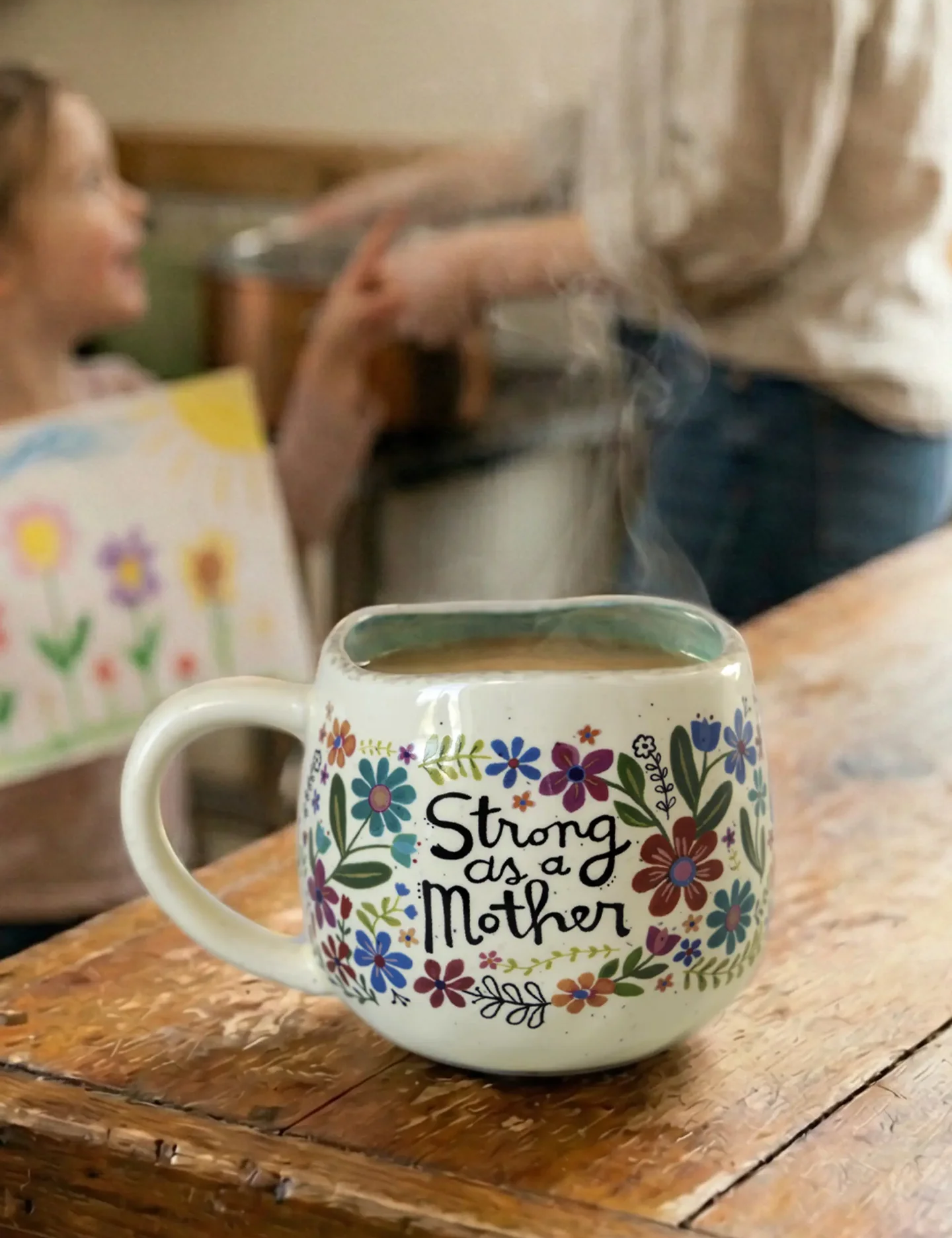 Natural Life Artisan Coffee Mug - Strong As A Mother - Lace and Grace Boutique